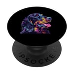 Gordon Setter Pop Art Figurine de race de chien PopSockets PopGrip Adhésif