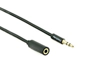 AKORD 2 m 3.5 mm AUX Extension Male Jack to Female Socket Cable