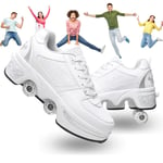 Fille Patins À roulettes Déformation Deform Wheels Patins pour Enfants Garçons Casual Walking Skates pour Unisex