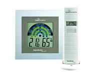 Technoline MA10260 Set de Capteurs avec Station de Climat intérieur supplémentaire pour Le système Mobil Alerts avec Cadre Transparent 10 x 2 x 10 cm, Blanc/Gris