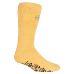 Heat Holders - Mens Film & TV Themed Thermal Slipper Socks - Minions - Yellow Nylon - Size UK 6-11