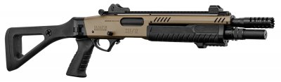 Black Ops Manufacture Fabarm STF12 Compact Shotgun Gas 6mm - Tan