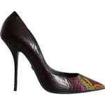 DOLCE & GABBANA Shoes Multicolor Exotic Leather Heels Pumps EU35.5 / US5 1420usd