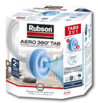 Rubson AERO 360° Recharges en tabs neutres pour absorbeur d'humidité, recharges pour déshumidificateurs AERO 360° ultra absorbantes et anti odeurs, 2 x 450 g, Bleu