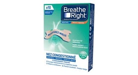 Bandelettes nasales breath right menthol   boite de 10