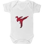 Azeeda 0-3 Month 'Karate Kick' Baby Grow / Bodysuit (GR00052051)