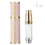 LOPHE Flacon Pulvérisateur De Parfum,Vaporisateur De Parfum De Voyage, Flacon De Parfum Rechargeable,Atomiseur De Parfum Réutilisable,Adapté Aux Rencontres,Au Travail,Aux Vacances, Rose