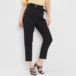 LH - pantalon droit 7/8ème noir femme