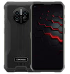 DOOGEE 5G Telephone Incassable V10, Batterie 8500mAh, Thermomètre Frontal Infrarouge, 6.39'' Android 11 Smartphone Débloqué Antichoc Etanche, Caméra 48MP,Charge sans Fil,8GB+128GB Double SIM Noir