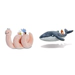 AURORA, 61431, Superworm, Soft Toy, Peach & Snail and The Whale Soft Toy, 61238, 7in, Grey, for Fans of The Book by Julia Donaldson and Axel Scheffler, Blue