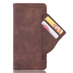 NEINEI Case for Xiaomi Redmi Note 10S/Redmi Note 10 4G,Premium Leather Wallet Flip Cover with Credit Card Pocket,Kickstand,Magnetic Closure,Folio Book Style Shockproof Phone Protective Case,Brown