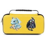 Etui pochette Switch lite jaune bleu et noir personnalisee