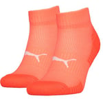 Puma Strumpor 2P Sport Cushioned Quarter Socks Korall Strl 43/46