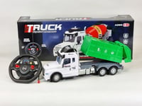 RC Garbage Truck Bin Lorry Toy with Lights Sounds Battery power Gift Kids 1:12