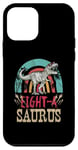 Coque pour iPhone 12 mini Dinosaure pour enfant de 8 ans - 8e anniversaire - Rex Dino Huit Saurus