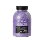 Corine de Farme Sels de Bain Relax Lavande - Sels Marins Aromatisés à la Lavande - Dissolution Rapide, Vertus Apaisantes et Adoucissantes - Pour Salle de Bain ou Spa - Grand Bocal 1.3kg