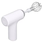 (White)Electric Egg Beater Cordless Hand Mixer Handheld Egg Whisk For Cream UK