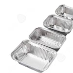 C Bricka 25 stycken 2200ml 31,5x20,5x5cm engångsgrill i aluminium special aluminiumlåda matlåda i aluminium