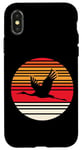 Coque pour iPhone X/XS Les grues au-dessus de l au soleil couchant