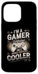 Coque pour iPhone 14 Pro Max Gamer Godfather pour hommes, jeux vidéo amusants, vintage