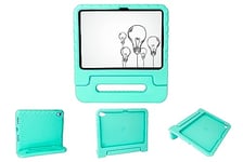 Étui de Protection pour Tablette iPad 10,9" (10ème génération) avec béquille et Porte-Stylo/Stylet - Résistant aux Chocs - Idéal pour Les Enfants, l'école et Les Cours - Aqua