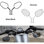 Rétroviseurs de moto Rétroviseurs Harley Rétroviseurs premium entièrement en métal Compatible avec les rétroviseurs Harley 883 (Noir)