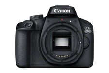 Canon Eos 4000D + Ef-S 18-55Mm Dc Iii, 18 Mp, 5184 X 3456 Piksler, Full Hd, 436 G, Sort