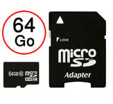 Samsung Z4 Carte Mémoire Micro-SD 64 Go + Adaptateur de qualité by PH26®