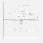 Joma Jewellery A Little Happy Birthday Mum Silver-Plated Bracelet