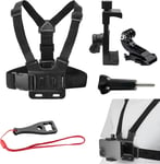 Kit de sangle de poitrine pour téléphone portable POV/VLOG, accessoires de téléphone portable compatibles avec iPhone, Samsung, GoPro Hero 12, Insta360, DJI et caméras d'action