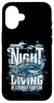 iPhone 16 Night Diving Scuba Diving Gear Shark Stronger Than Fear Case