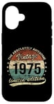 Coque pour iPhone 16 50 ans anniversaire awesome millésime 1975 homme et femme