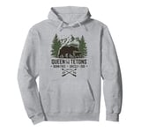 Grizzly 399 Queen Of The Tetons A National Park Bear Lovers Pullover Hoodie