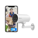 EZVIZ 2K Outdoor Home Security Camera, Smart PoE CCTV System Wi-Fi Security Surveillance, 20M Colour Night Vision, AI Human/Vehicle Detection, IP67, Siren, Waterproof, Alexa & Google Control (H5 POE)