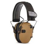 Honeywell DulElectronic Shooting Earmuff,Anti-bruit,Sauna,Téléphone,Amplification du son,Protection auditive,Casque,Pliable - Type WK-Desert #B