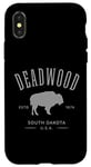 iPhone X/XS Deadwood South Dakota USA Bison Design Souvenir Case