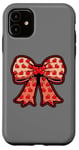 Coque pour iPhone 11 Valentines Day Coquette Bow Cute Heart Ribbon Love Retro