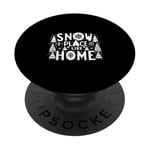 Snow Place Like Home, des vacances de Noël confortables PopSockets PopGrip Adhésif