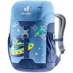 deuter Barneryggsekk med kosebamse wave-nightblue