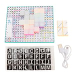 Light Up Bricks Kit LED Light Brick Pack Educational Color Changing Magnetic