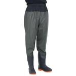 Waist waders med støvler str. 39 mørkegrøn