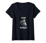 Womens Lear My King Shakespeare Tragedy Play V-Neck T-Shirt