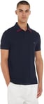 Tommy Hilfiger Men Short-Sleeve Polo Shirt Regular Fit, Blue (Desert Sky), M