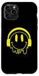 Coque pour iPhone 11 Pro Sourire jaune fondant drôle souriant visage dégoulinant mignon