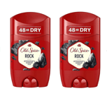 Old Spice Rock Deodorant Stick for Men (50 ml) Long Lasting Fragrance, Pack of 2