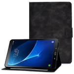 För Samsung Galaxy Tab A 10.1 (2016) (T580/T585) Kalvstruktur Tabletfodral Fällbart Stativfodral med