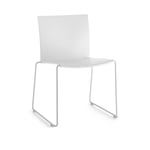 MDF Italia - M1 Chair, White Shell, Matt White Base - Ruokapöydän tuolit - Piergiorgio Cazzaniga - Valkoinen - Metalli/Muovi