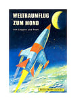 Wee Blue Coo Book Cover Space Flight Moon Germany Sci-fi Rocket Wall Art Print