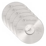 5 x Verbatim CD-RW Disc ReWritable Blank Discs in Sleeve x8 - x12 700MB 80min