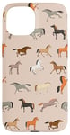 iPhone 15 Horses Pattern Horse Animal Lover Case